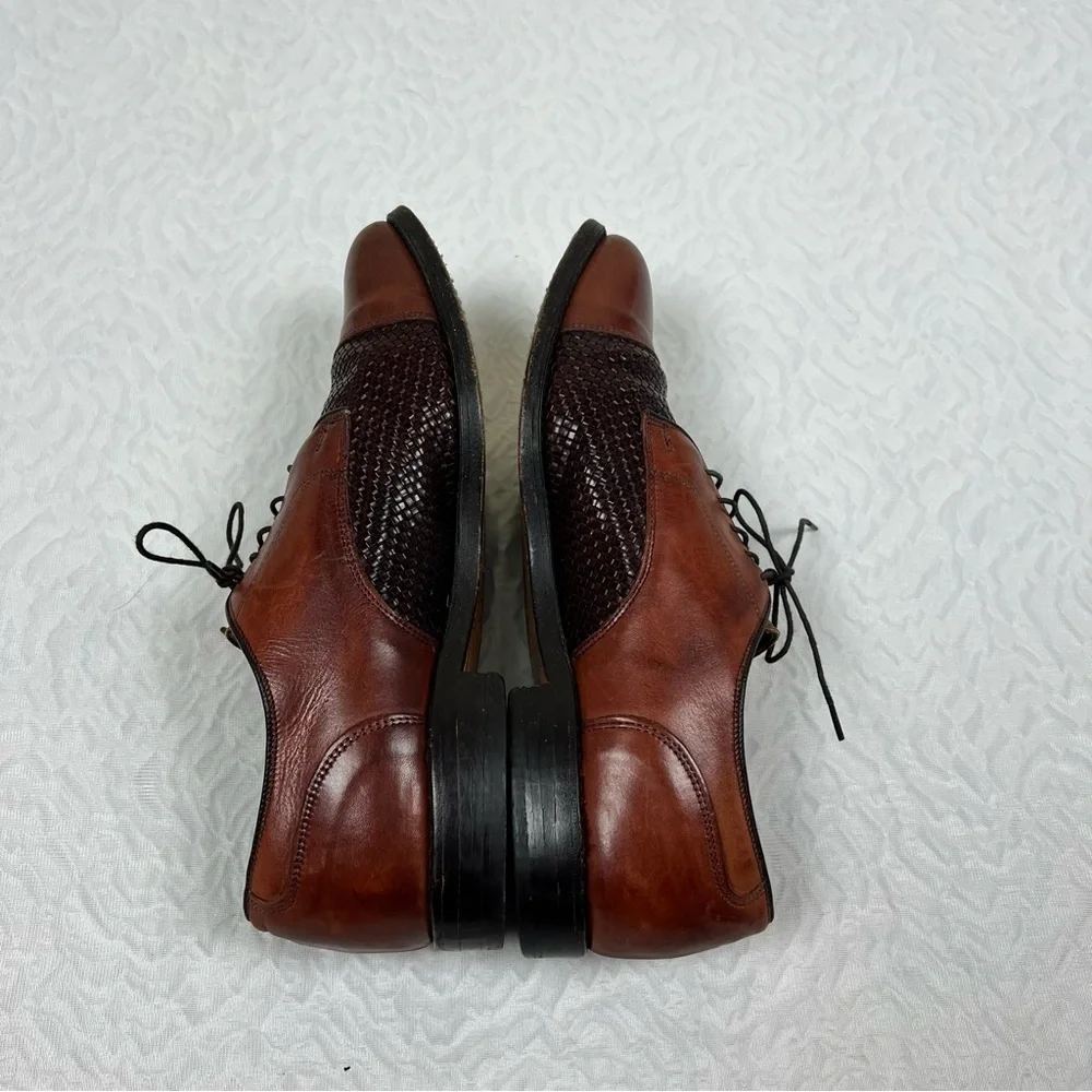 Allen Edmonds Lauderdale Shoes Men Size 10 D Leather Dress Cap-Toe Oxford Lace